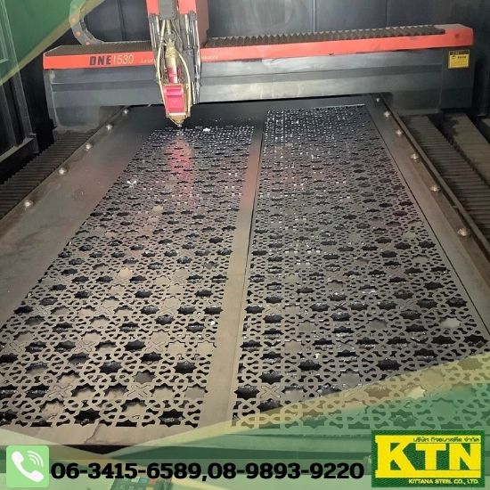 งานตัดเลเซอร์แผ่นสแตนเลส ระยอง